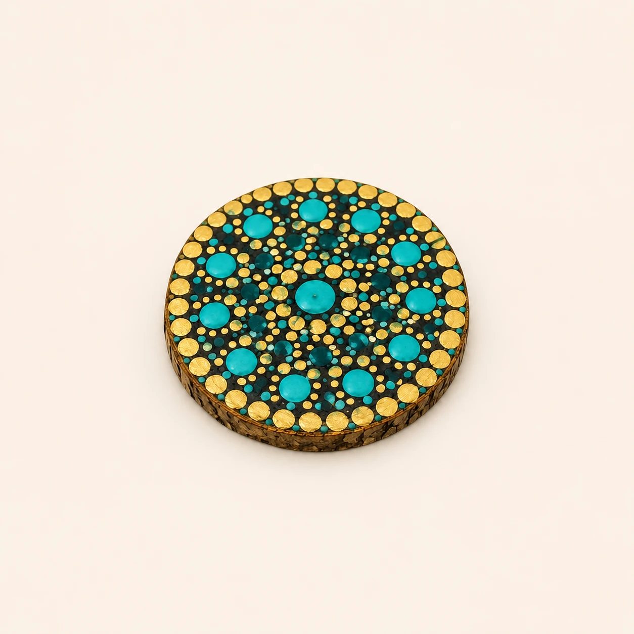 Turquoise & Gold Floral