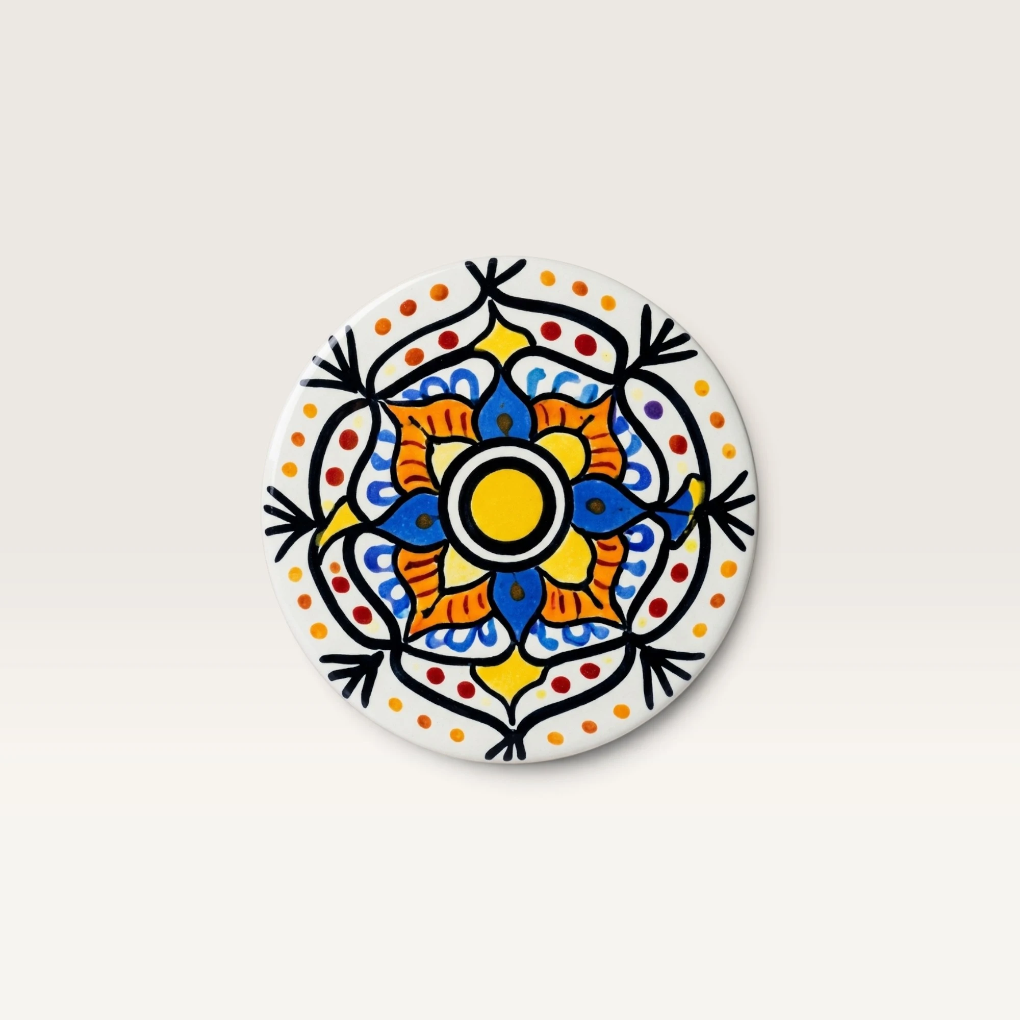 أزرق وأصفر