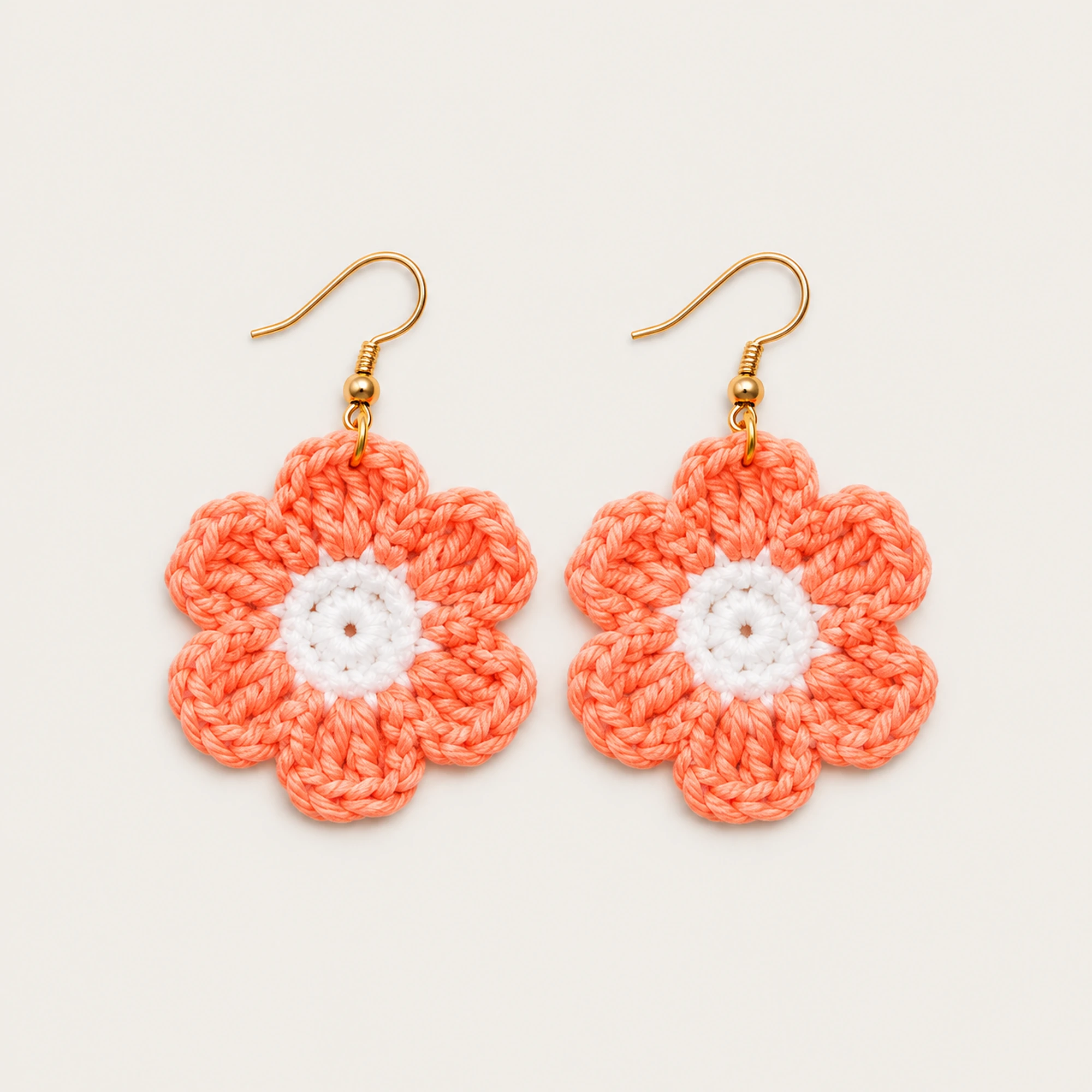 Coral & White