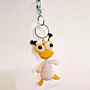 Handmade Crochet Black-Tuft Duck Keychain (Available in Style Options)