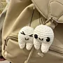 Handmade Crochet Tooth Keychain in Soft Yarn (Available in Style Options)