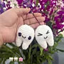 Handmade Crochet Tooth Keychain in Soft Yarn (Available in Style Options)