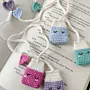Handmade Crochet Tea Bag Bookmark in Soft Yarn for Books (Available In Colors)