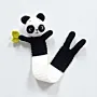 Handmade Crochet Panda Bookmark in Soft Yarn for Books