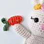 Handmade Crochet Rabbit Bookmark in Soft Yarn for Books