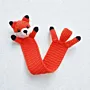 Handmade Crochet Fox Bookmark in Soft Yarn for Books