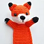 Handmade Crochet Fox Bookmark in Soft Yarn for Books