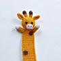 Handmade Crochet Giraffe Bookmark in Soft Yarn for Books