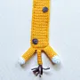 Handmade Crochet Giraffe Bookmark in Soft Yarn for Books