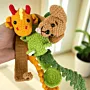 Handmade Crochet Animal Bookmark in Soft Yarn (Available in Styles)