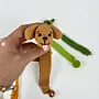 Handmade Crochet Dog Bookmark in Soft Yarn for Books