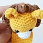 Handmade Crochet Lion Bookmark in Soft Yarn for Books
