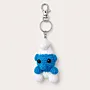 Handmade Crochet Blue Cartoon Character Keychain (Available in Style Options)