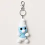 Handmade Crochet Blue Cartoon Character Keychain (Available in Style Options)