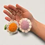 Handmade Crochet Flower Keychain for Bags (Available In Colors)