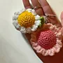 Handmade Crochet Flower Keychain for Bags (Available In Colors)