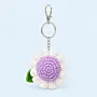 Handmade Crochet Flower Keychain for Bags (Available In Colors)