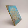 Gold Shahada Calligraphy on Blue Background MDF Wall Art (Available In Sizes)
