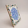Hand Painted Blue Kufi Quran Calligraphy MDF Wall Art (Available In Sizes)