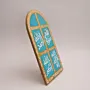 Hand Painted Arched Allah Names Islamic Plaque MDF Wall Art - 20x35 cm