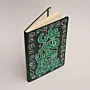 Hand Painted Green Arabic Quote A5 Notebook