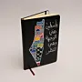 Hand Painted Black Arabic Quote A5 Notebook
