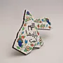 Hand Painted Jordan Map Decorative MDF Plaque Wall Art - 20x26 cm