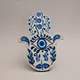 Hand Painted Arabic Prayer Hamsa Hand Decor in MDF Wood