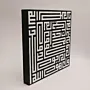 Black Kufi Geometric MDF Wall Art (Available In Sizes)