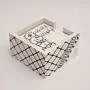 Hand Painted White Hanzala Coaster Gift Set - 12x12 cm