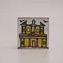 Hand Painted Heritage House Fridge Magnet - 7x7 cm