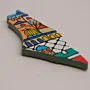 Hand Painted Colorful Al Aqsa Palestine Map Magnet