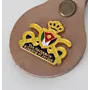 Artisan Natural Leather Keychain with Jordan Armed Forces Emblem