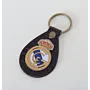 Handmade Leather Keychain with Real Madrid Football Club Crest