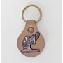 Handmade Natural Leather Keychain with Arabic Mother Lettering