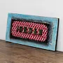 Jordanian Shemagh and Jordan Lettering Wall Key Holder 90 × 60 cm