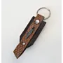 Leather Keychain with Long Palestine Map Tag Handcrafted Design