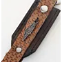 Leather Keychain with Long Palestine Map Tag Handcrafted Design