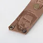 Handmade Leather Keychain with Che Guevara Portrait on Long Tag