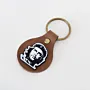 Handcrafted Leather Keychain with Che Guevara Portrait Medallion