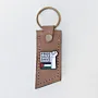 Handmade Leather Keychain with Free Gaza Save Palestine Message