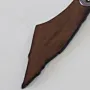 Natural Leather Keychain with Palestine Map Shape Artisan Design