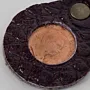 Leather Keychain with Inset Coin Medallion Handcrafted Design