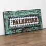 Palestinian Keffiyeh and Palestine Lettering Wall Key Holder