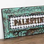 Palestinian Keffiyeh and Palestine Lettering Wall Key Holder