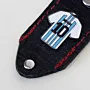 Natural Leather Keychain with Argentina Number 10 Football Jersey Tag