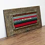 Artisan Palestinian Flag Textile Panel Wall-Mounted Key Holder
