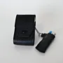 Artisan-Made Black Pebbled Leather Cigarette and Lighter Case