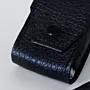 Artisan-Made Black Pebbled Leather Cigarette and Lighter Case