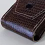 Artisan-Made Brown Patterned Leather Cigarette Pack Case